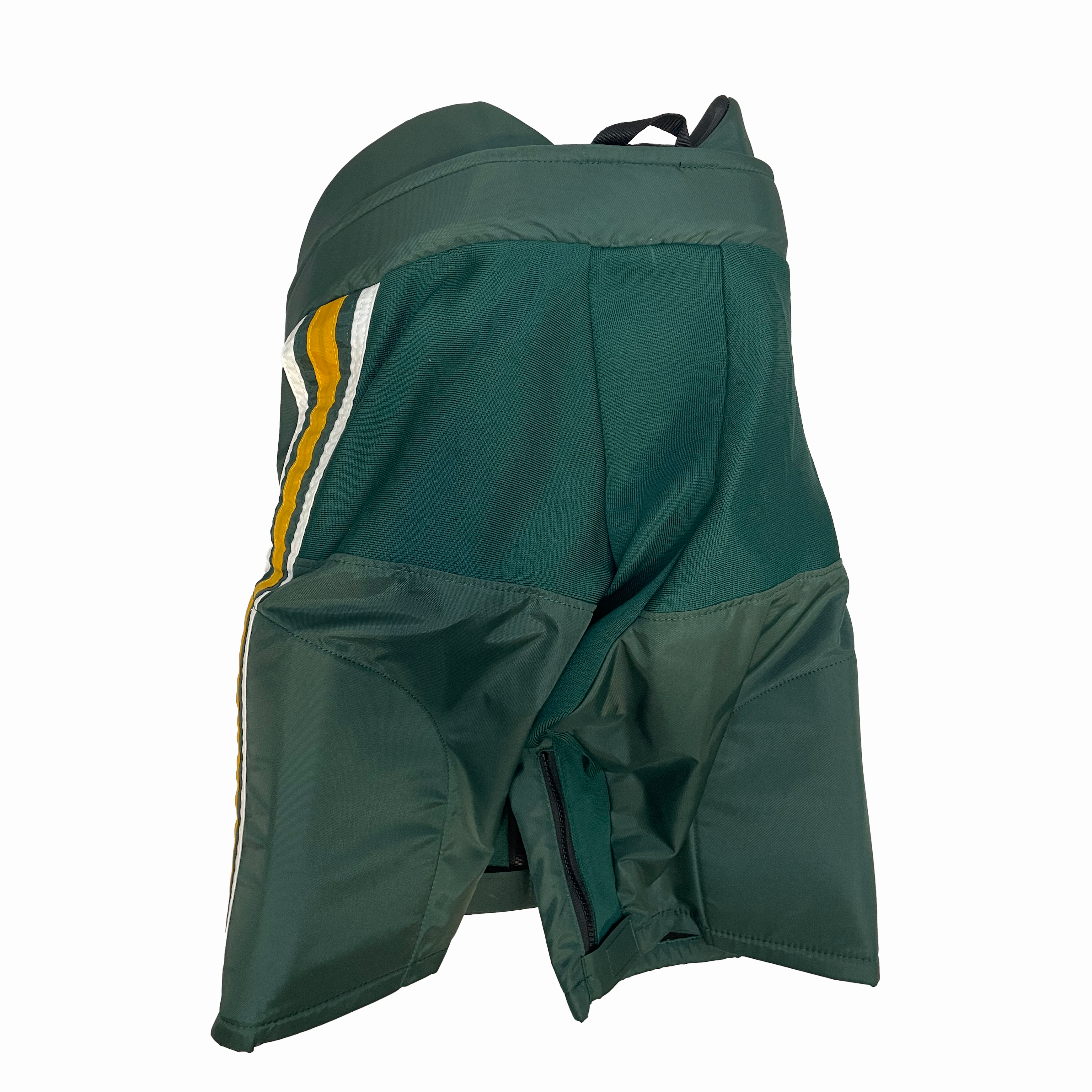 CCM HPWMP 2 - Pantalon de hockey NCAA Pro Stock pour femme (vert/jaune/blanc)